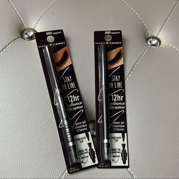 Lot of 2 Hard Candy Mechanical Stay In Line Gel Eyeliner #800 Eggplant - Picture 4 of 6